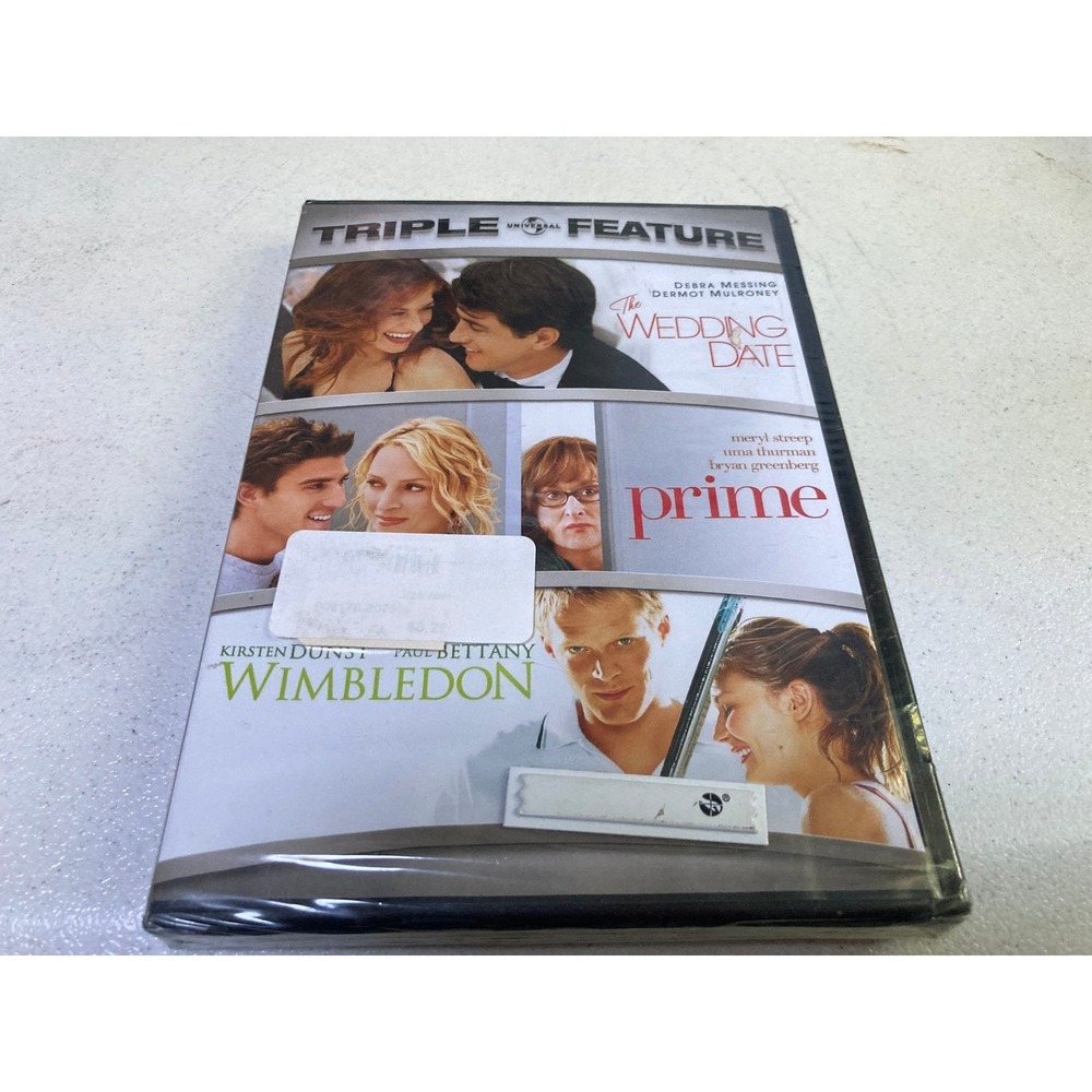 Universal Triple Feature DVD The Wedding Date Prime Wimbledon Widescreen New